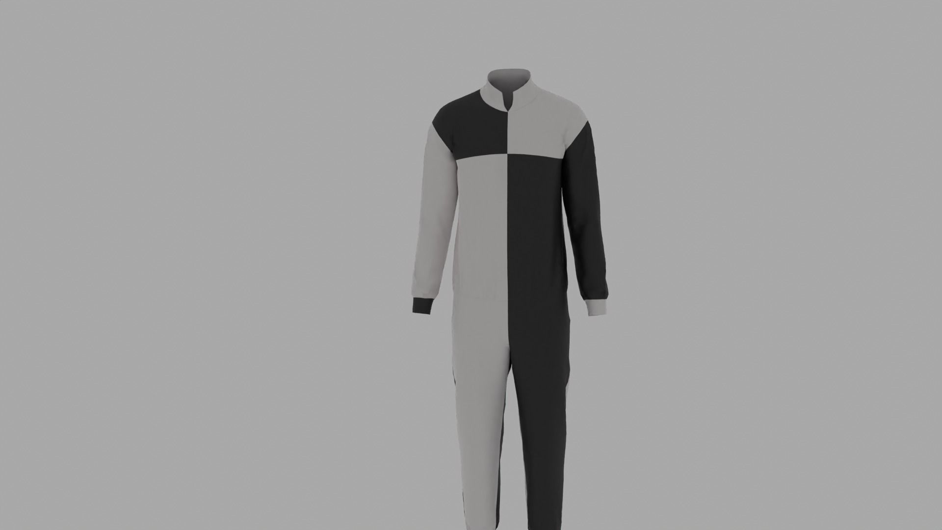 Parachute Jumper Suit Low-poly 3D model_3