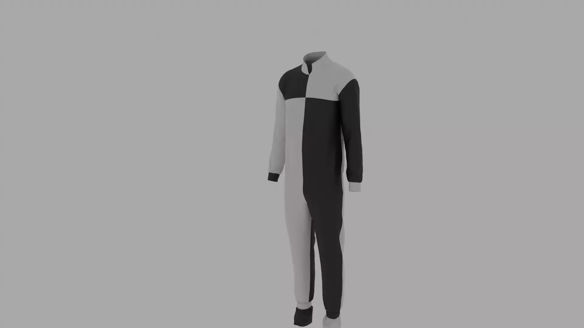 Parachute Jumper Suit Low-poly 3D model_0