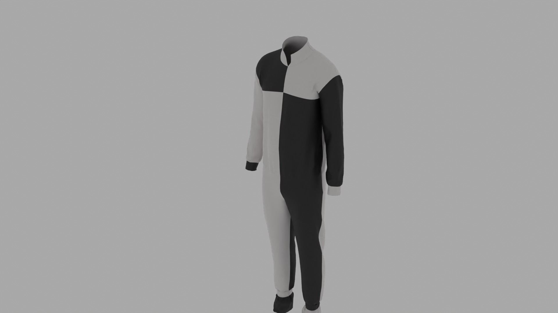 Parachute Jumper Suit Low-poly 3D model_4