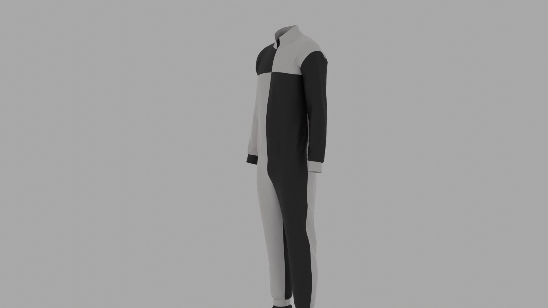 Parachute Jumper Suit Low-poly 3D model_7