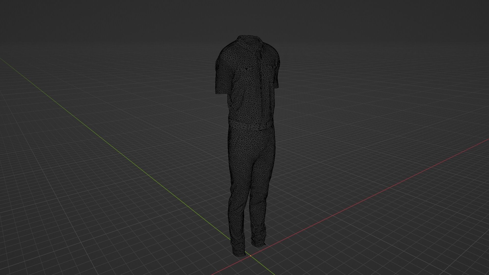 Pilot Uniform Low-poly 3D model_9