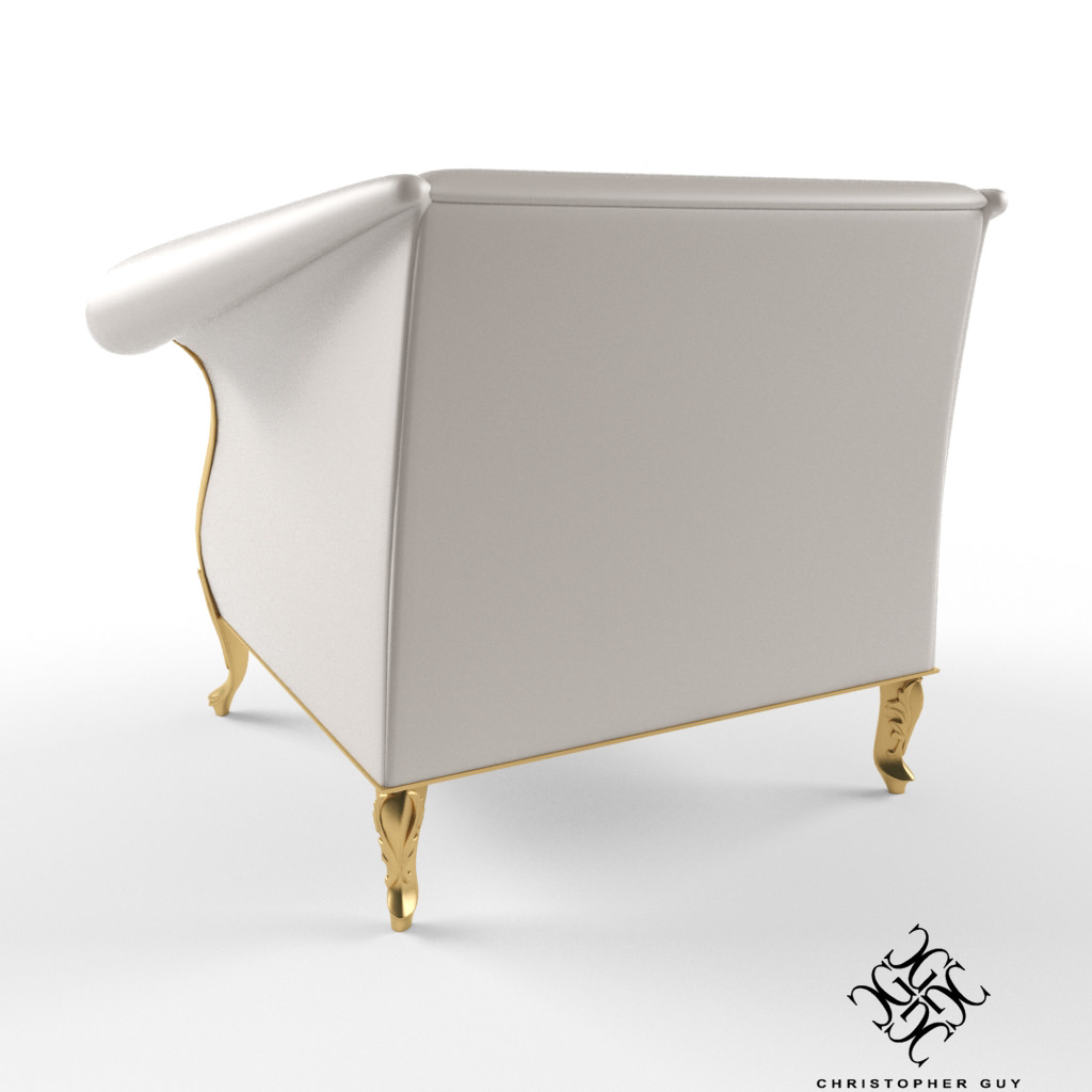 Christopher Guy Montaigne armchair 3D model_1