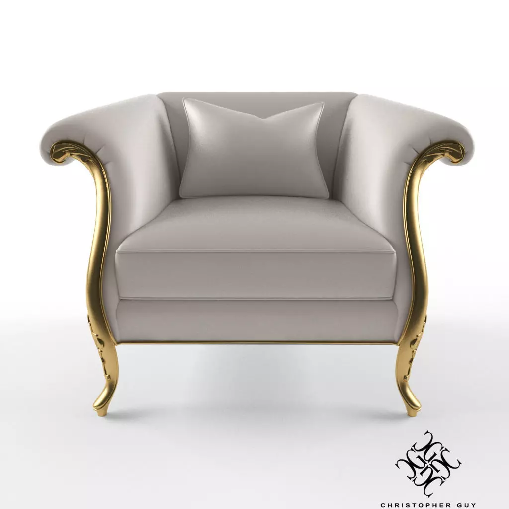 Christopher Guy Montaigne armchair 3D model_0