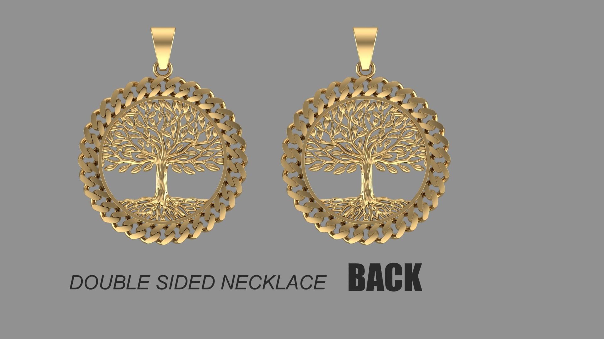 Tree of Life Double Sided 3D print model_2