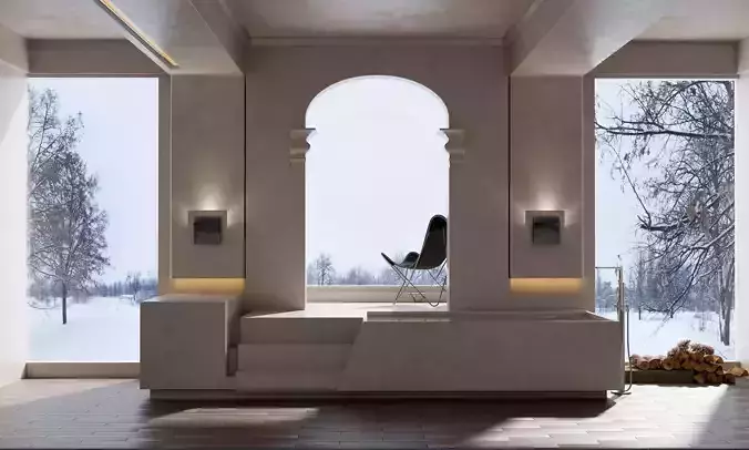 Apartment Scene for Cinema 4D and Redshift Render 