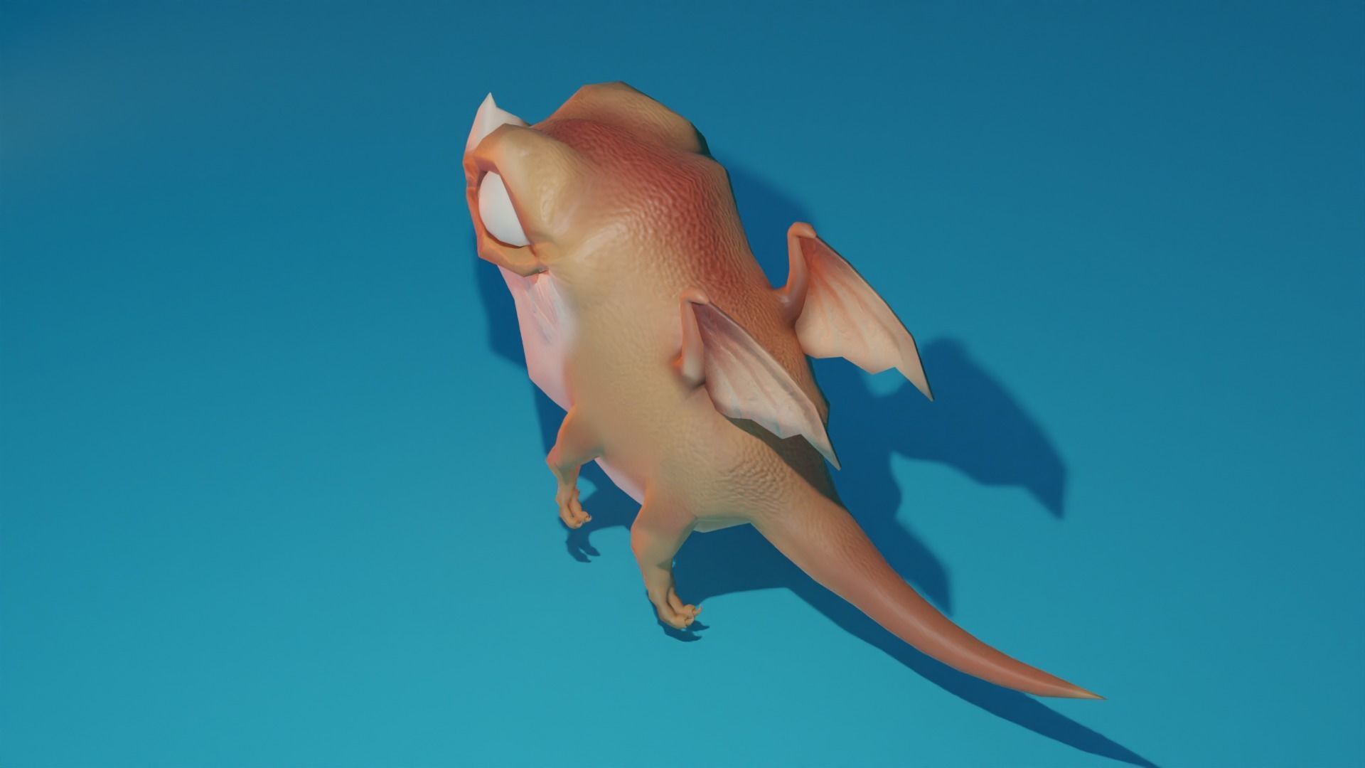 Character dragon Low-poly 3D model_7