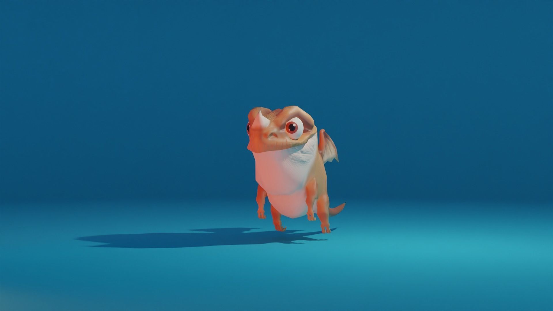 Character dragon Low-poly 3D model_10