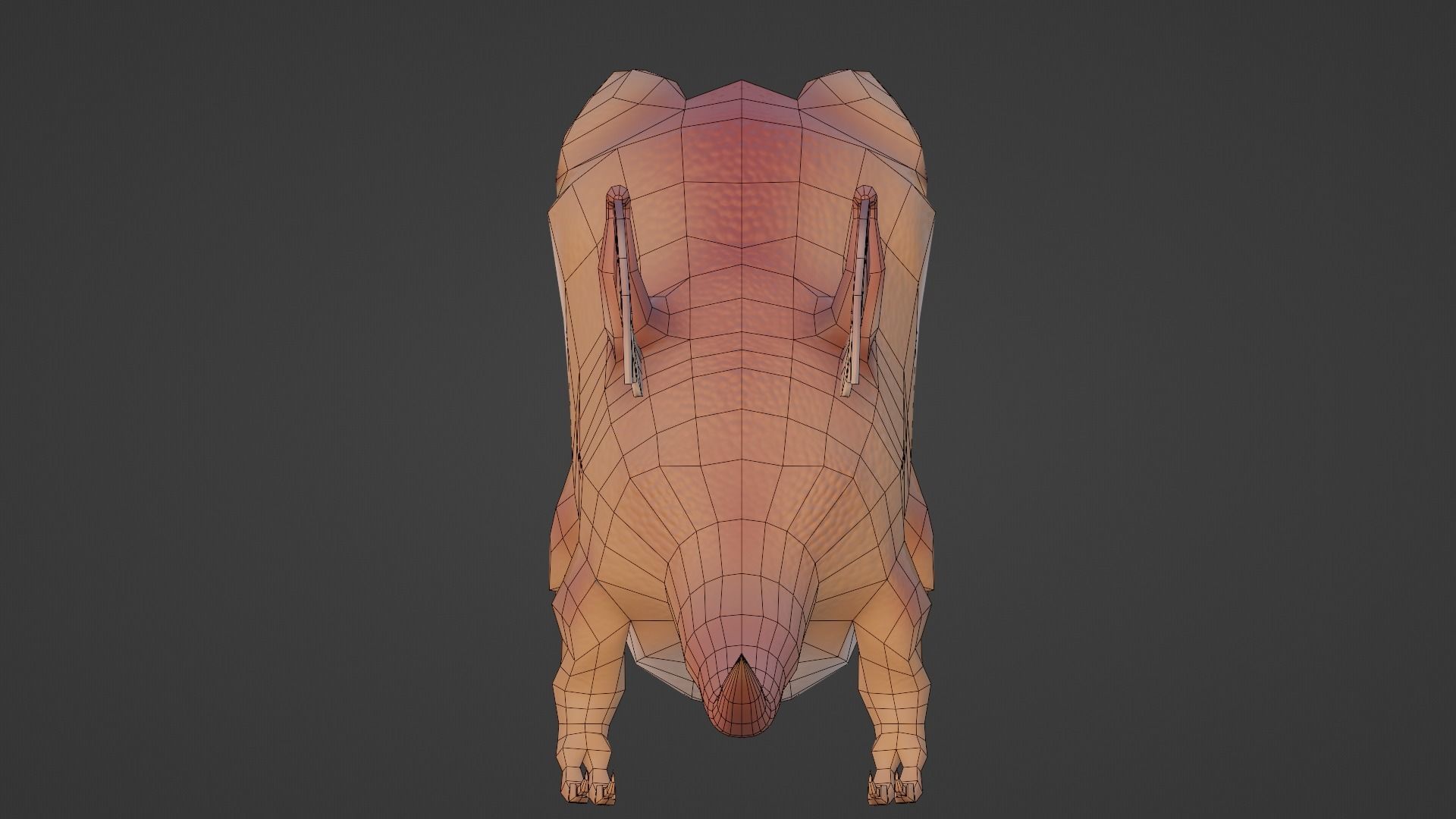 Character dragon Low-poly 3D model_19