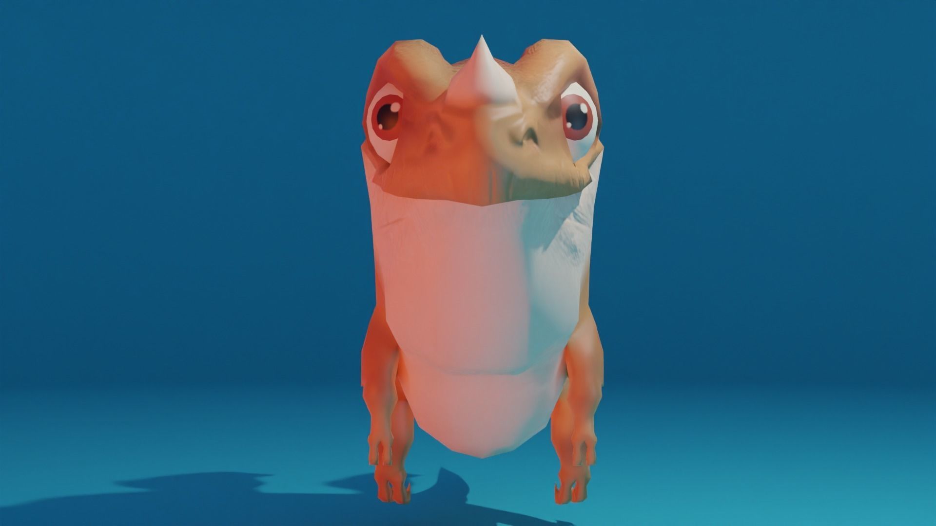 Character dragon Low-poly 3D model_4
