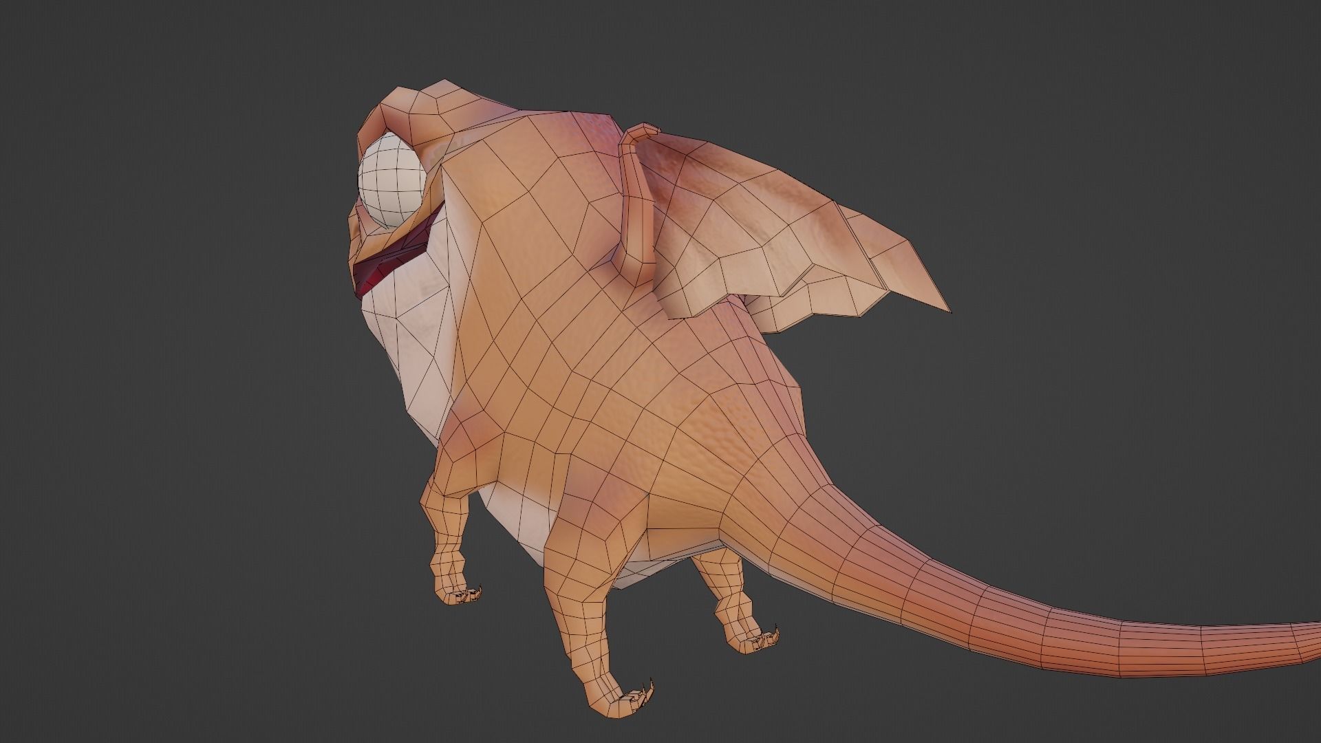 Character dragon Low-poly 3D model_18