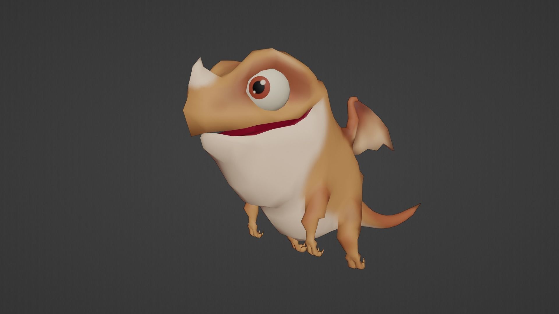 Character dragon Low-poly 3D model_23