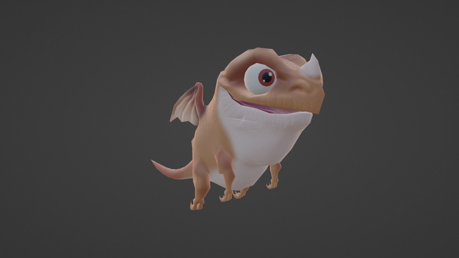 Character dragon Low-poly 3D model_24