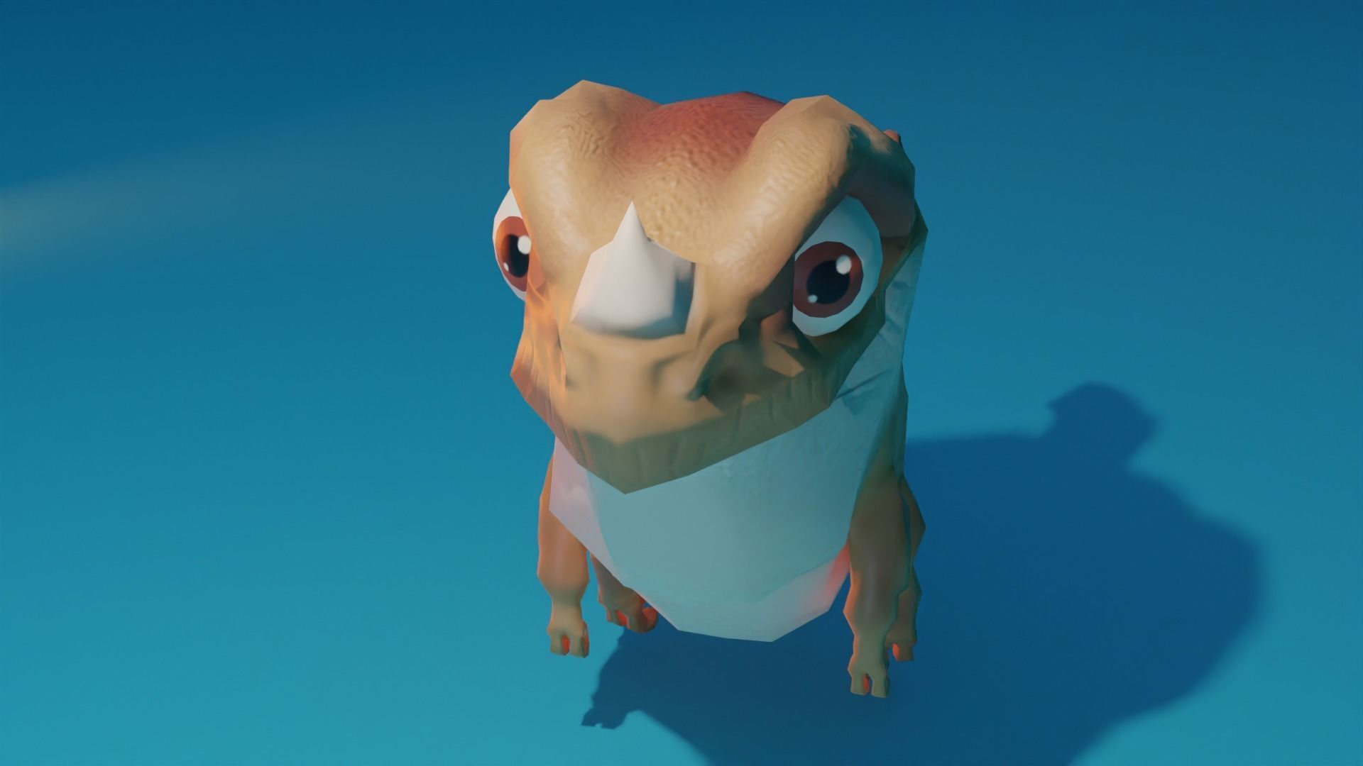 Character dragon Low-poly 3D model_9