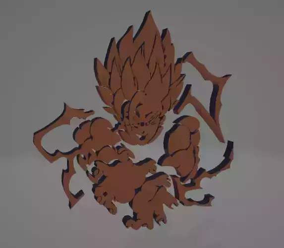 Dragon ball Z Goku Kamehameha Wall Art Batch 1