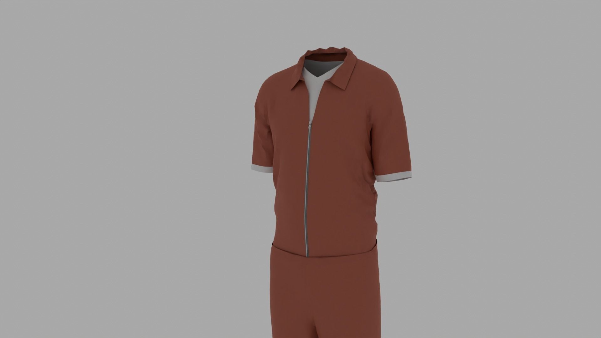 Prison Uniform Low-poly 3D model_2