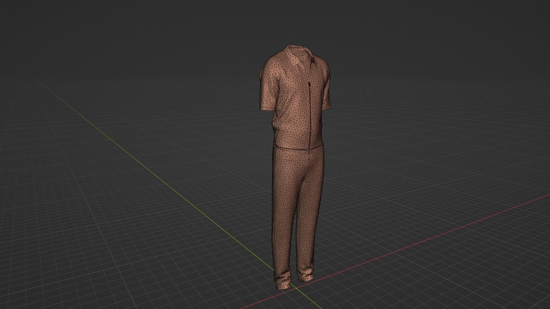 Prison Uniform Low-poly 3D model_9