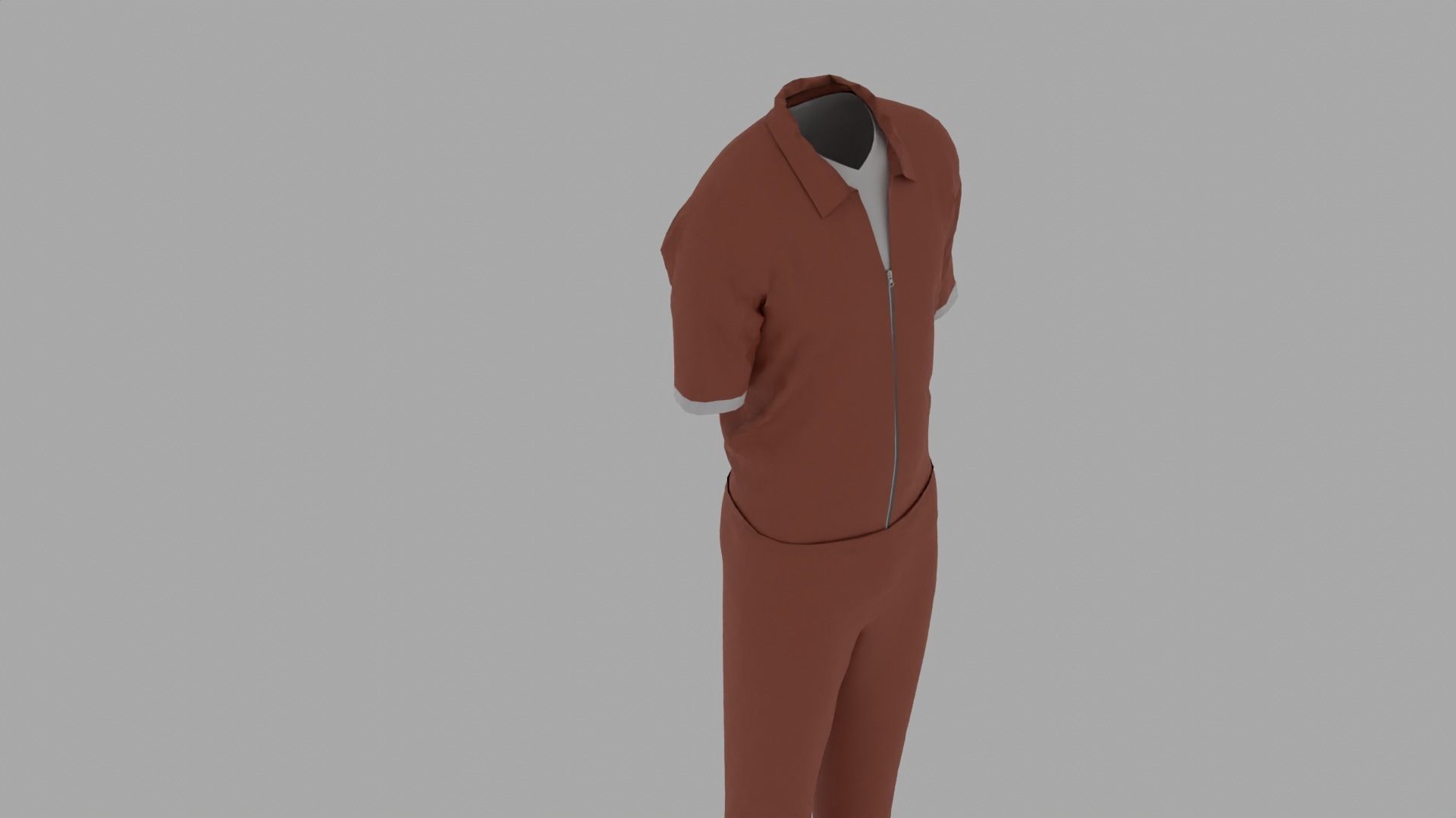 Prison Uniform Low-poly 3D model_5