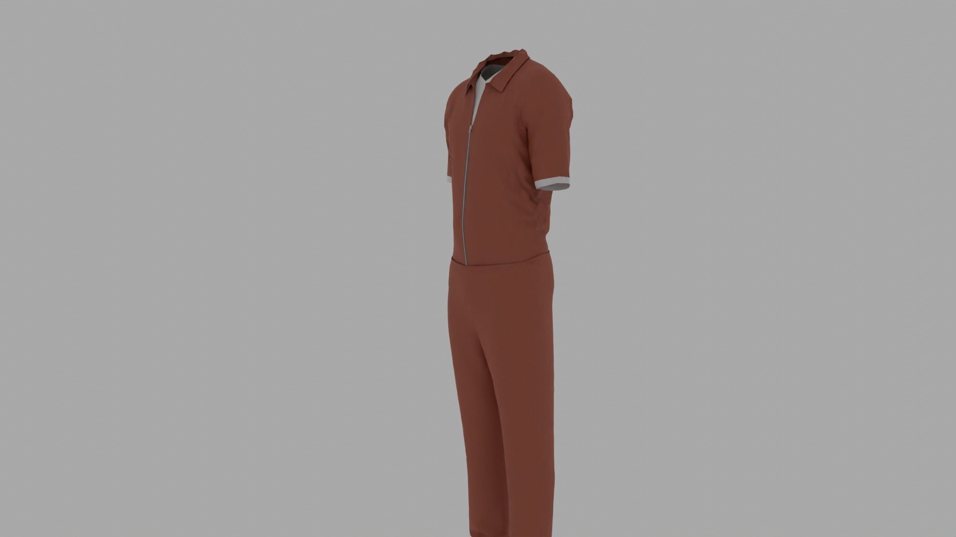 Prison Uniform Low-poly 3D model_7