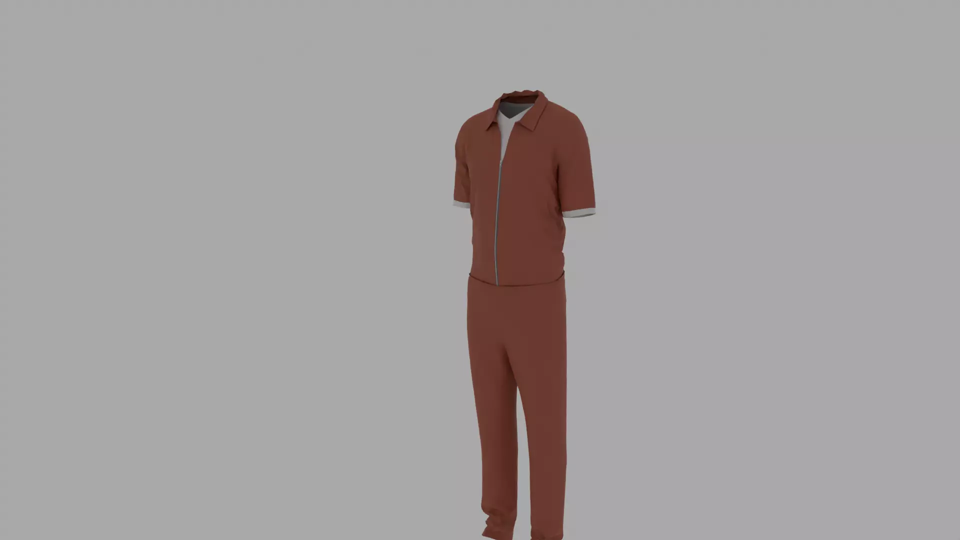 Prison Uniform Low-poly 3D model_0