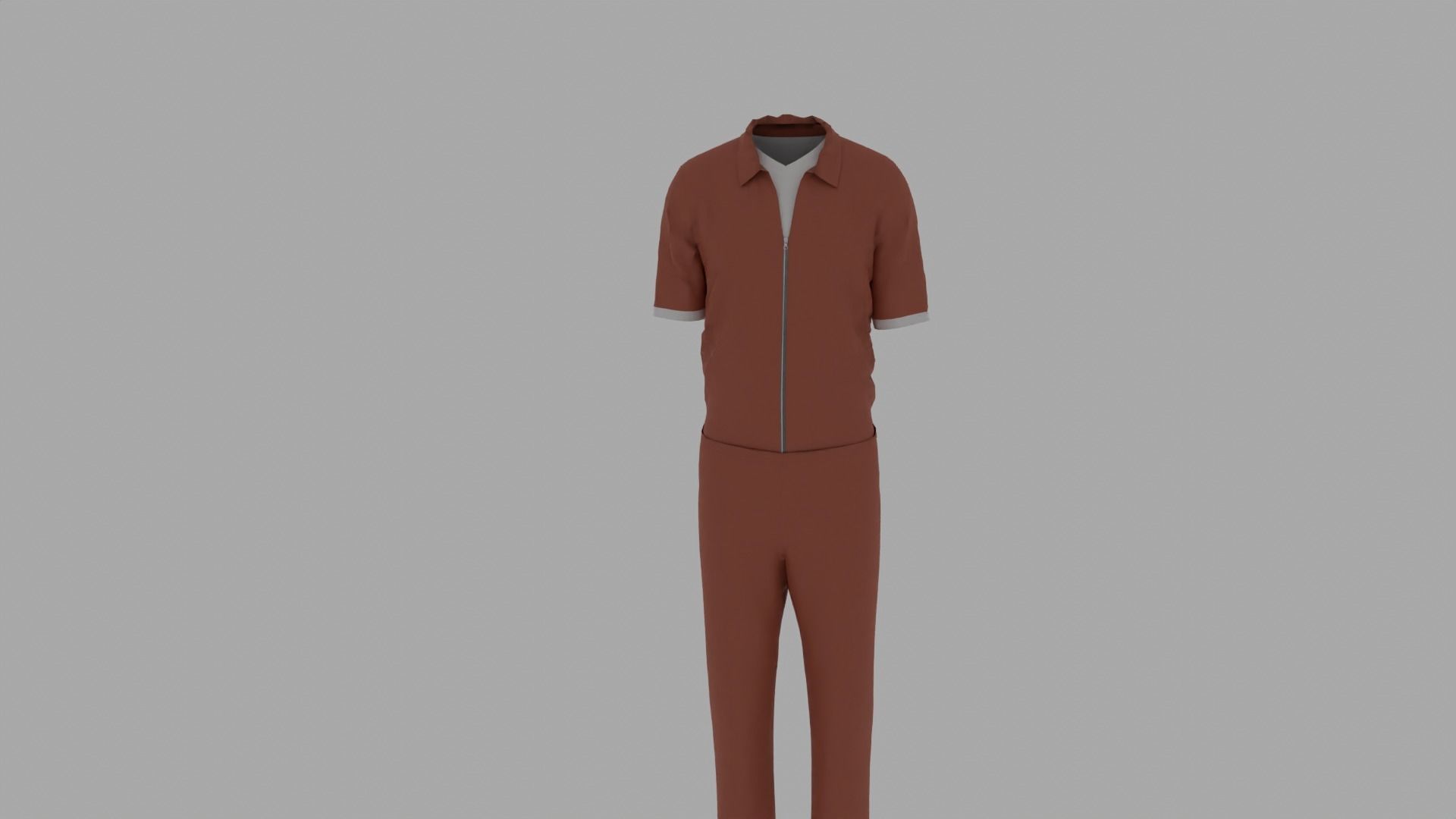 Prison Uniform Low-poly 3D model_3