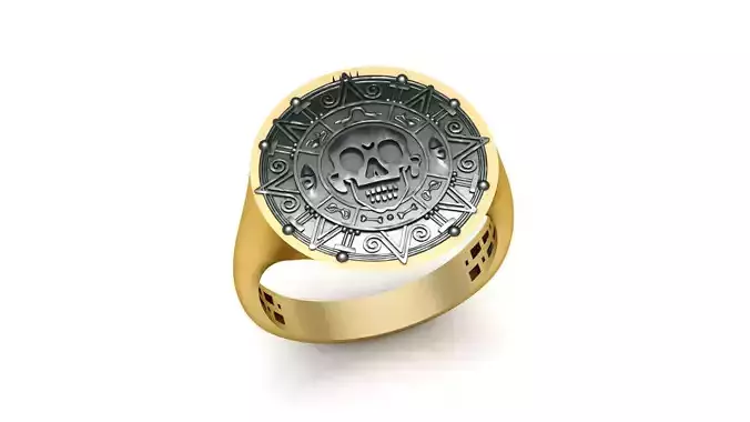Aztec Gold Ring