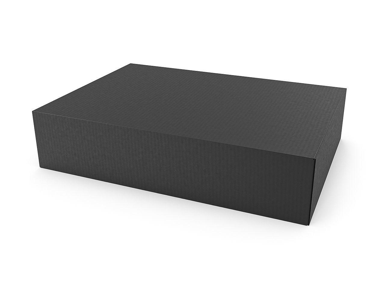 Cardboard box black 04 Low-poly 3D model_7