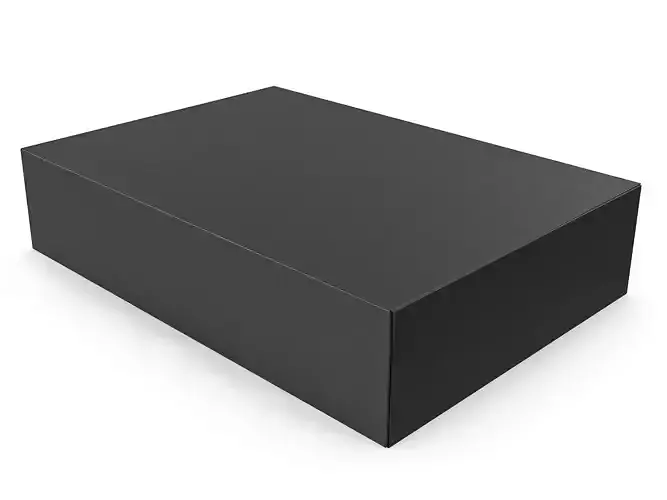 Cardboard box black 04