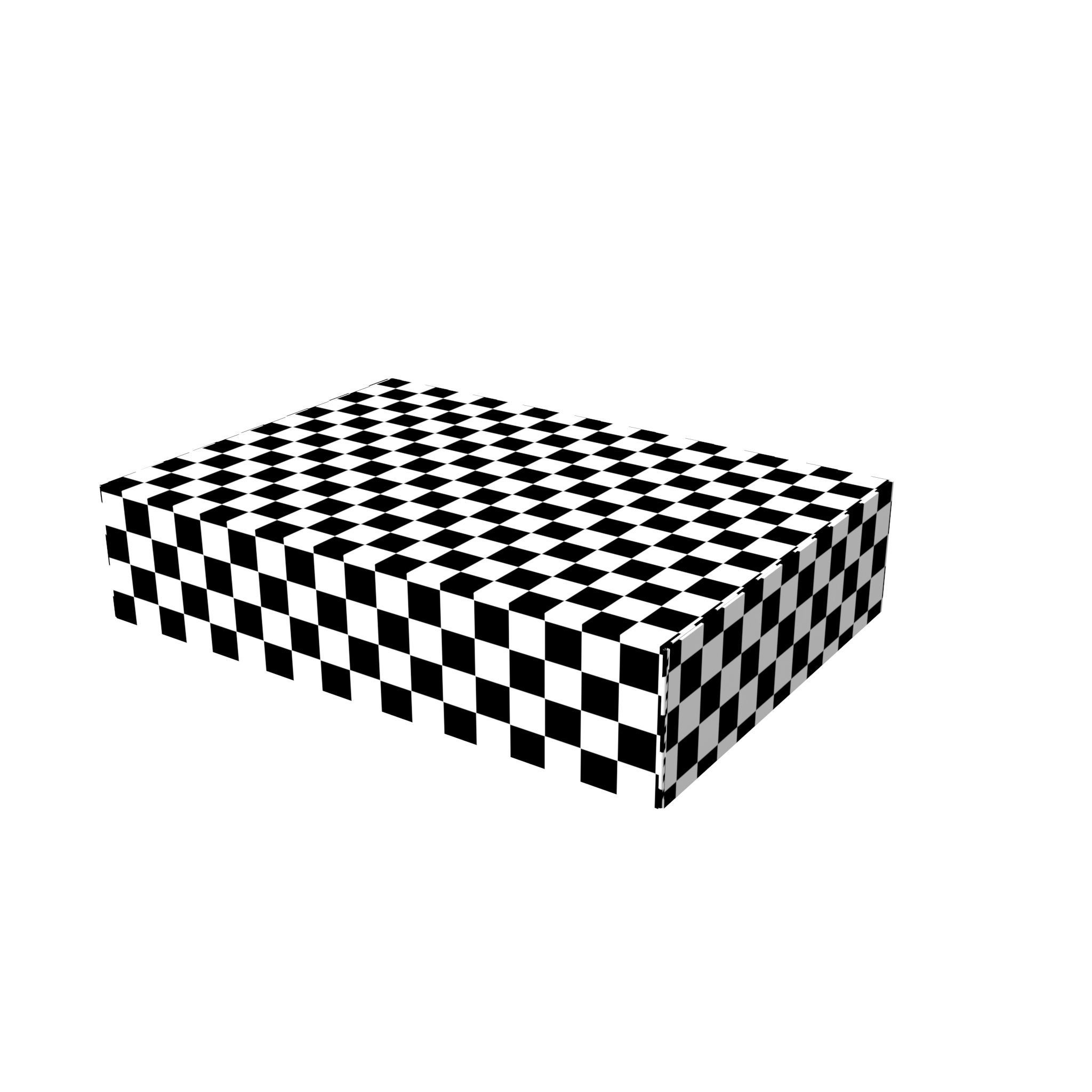 Cardboard box black 04 Low-poly 3D model_13