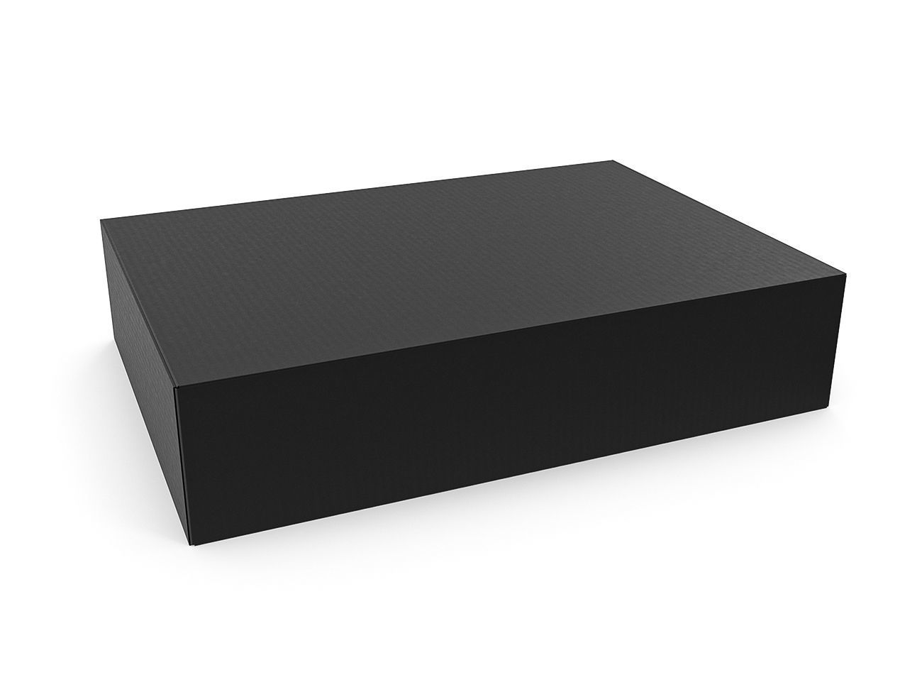 Cardboard box black 04 Low-poly 3D model_5