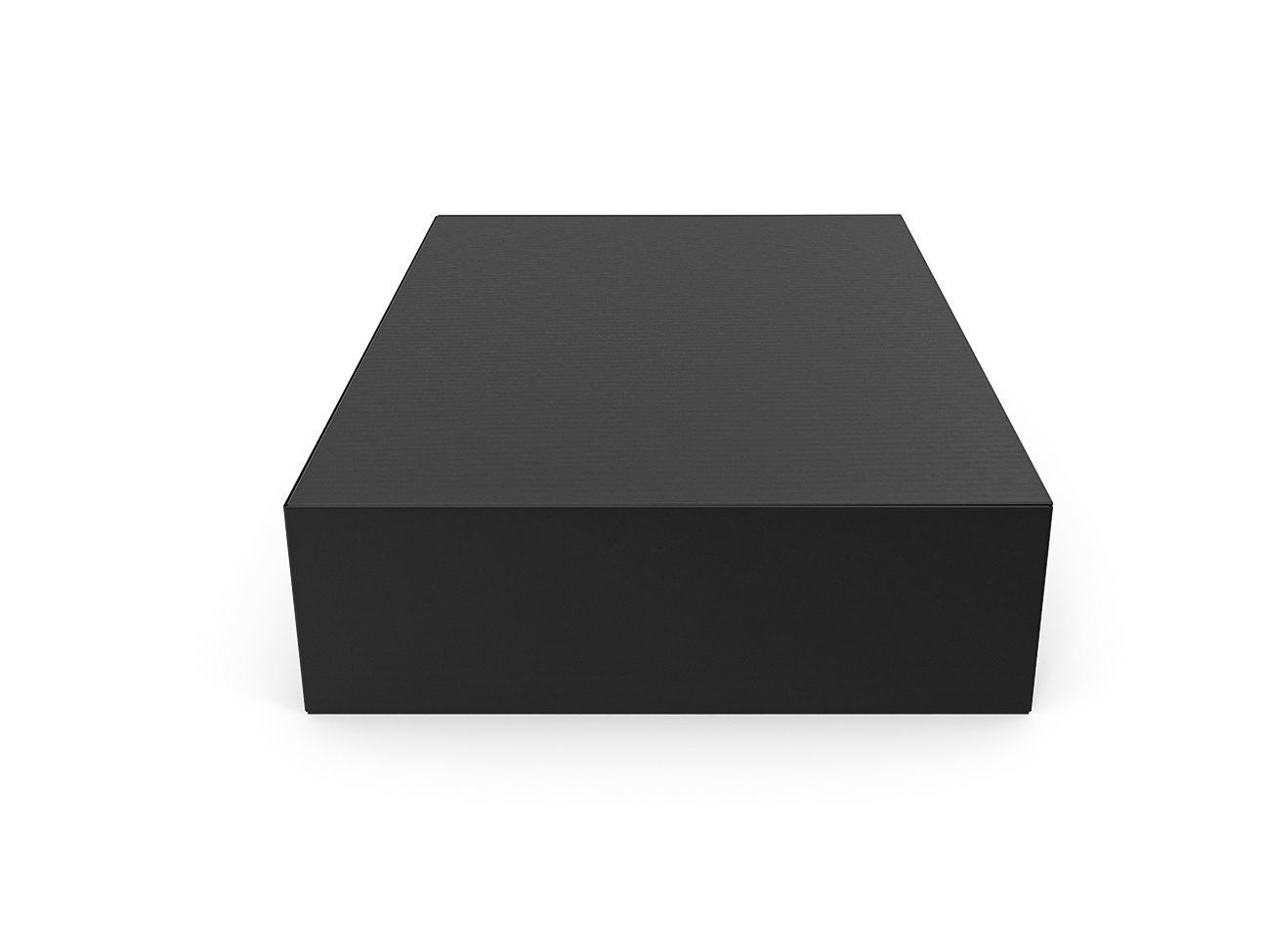 Cardboard box black 04 Low-poly 3D model_2