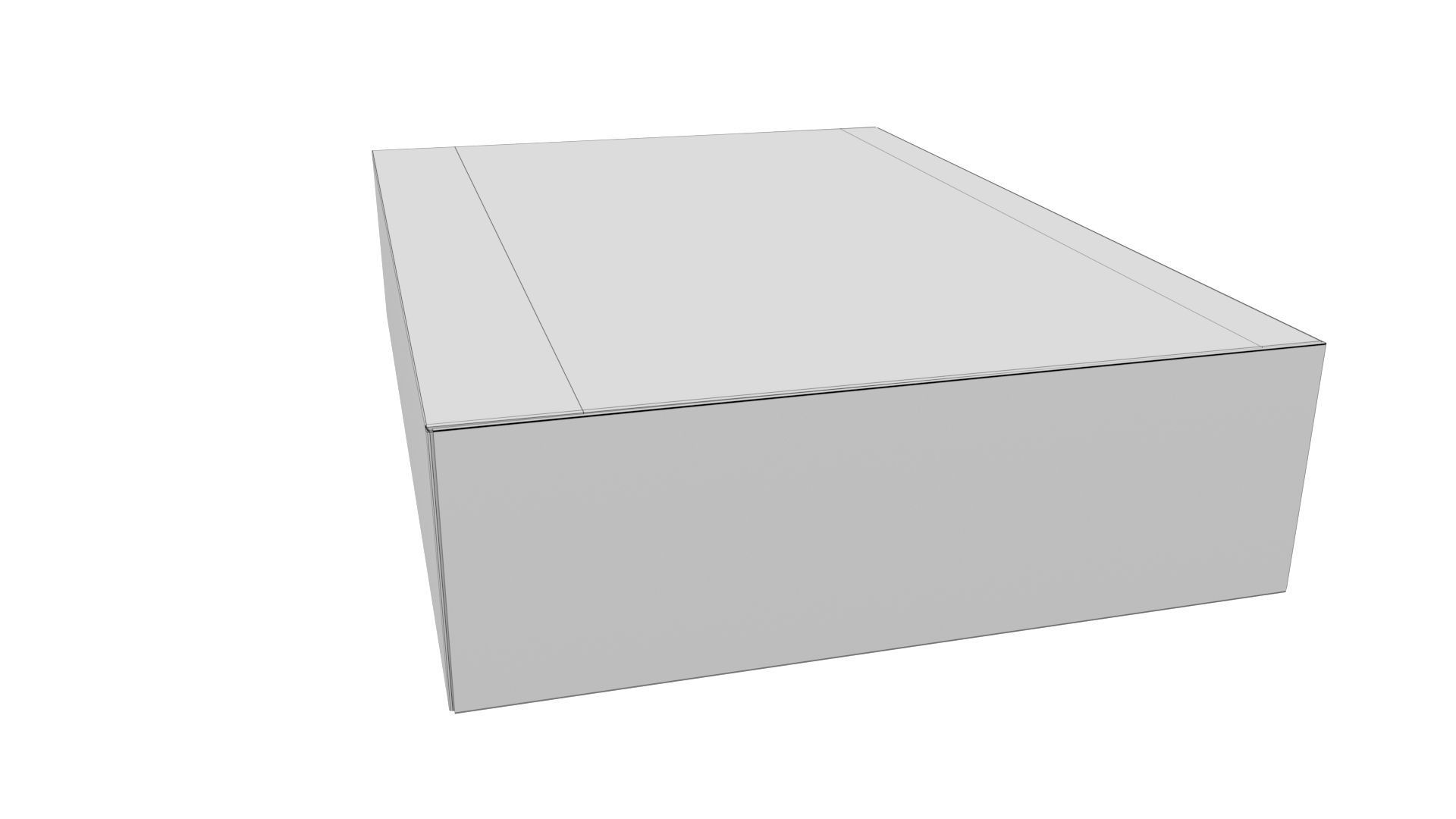 Cardboard box black 04 Low-poly 3D model_10