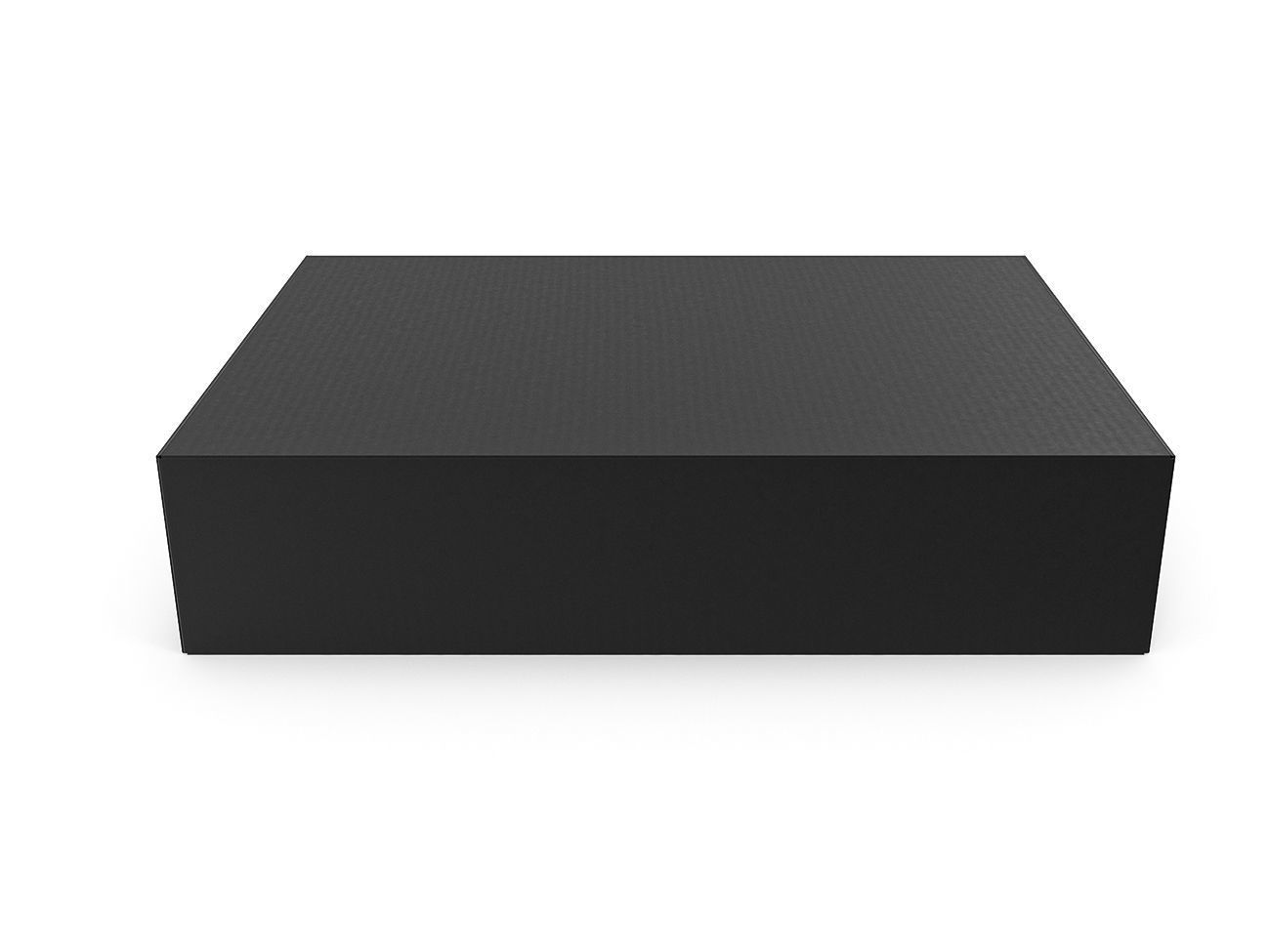 Cardboard box black 04 Low-poly 3D model_6