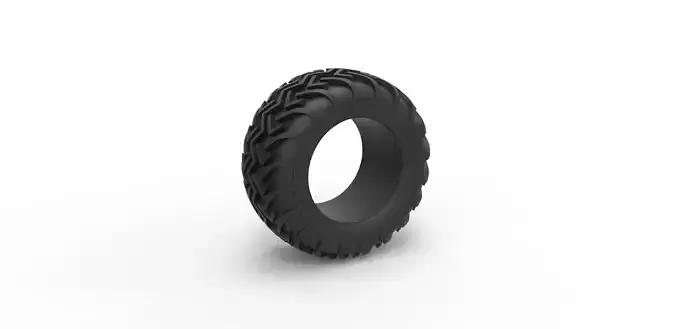 Dune buggy rear tire 17 Scale 1 to 25