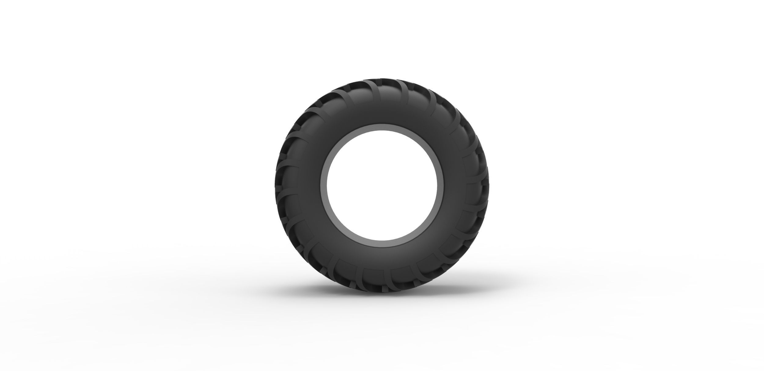 Dune buggy rear tire 17 Scale 1 to 25 3D print model_4
