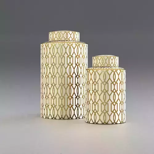 Decorative canisters 3D model