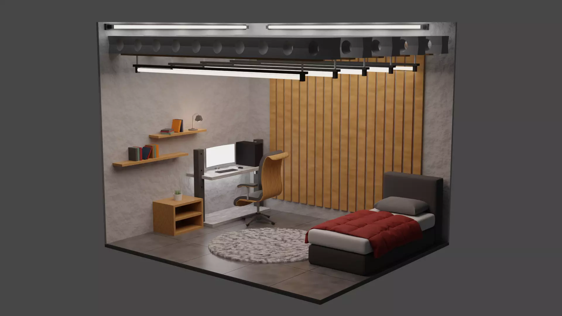 Living Room 3D model_0