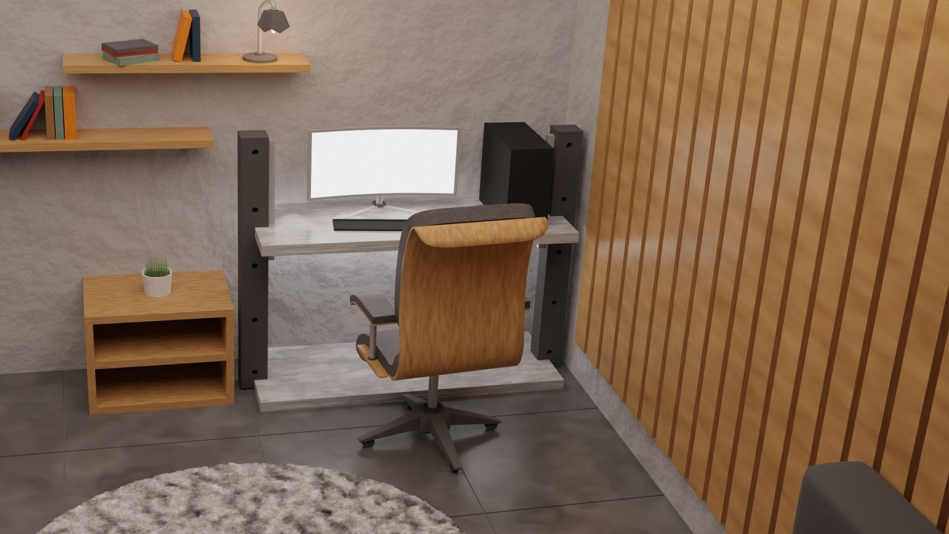 Living Room 3D model_1