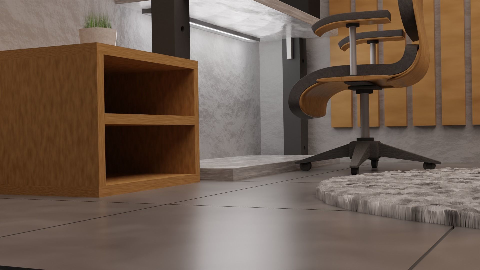 Living Room 3D model_2