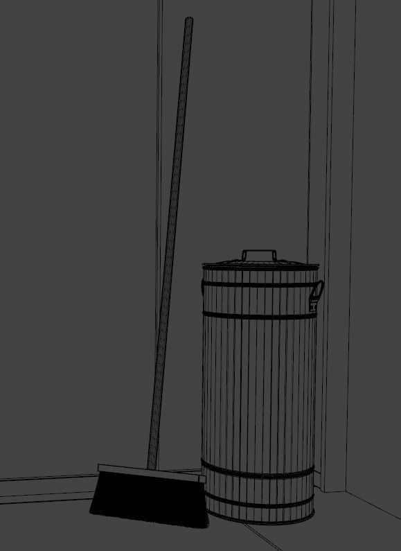 Kitchen Interior Scene 3D model_4