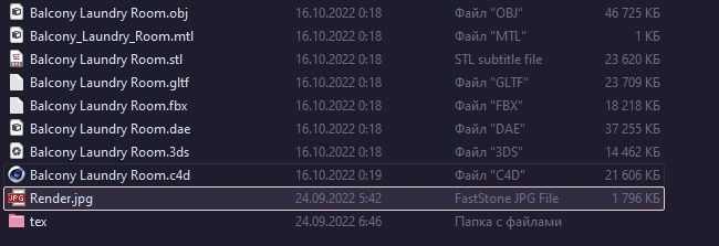 Kitchen Interior Scene 3D model_11