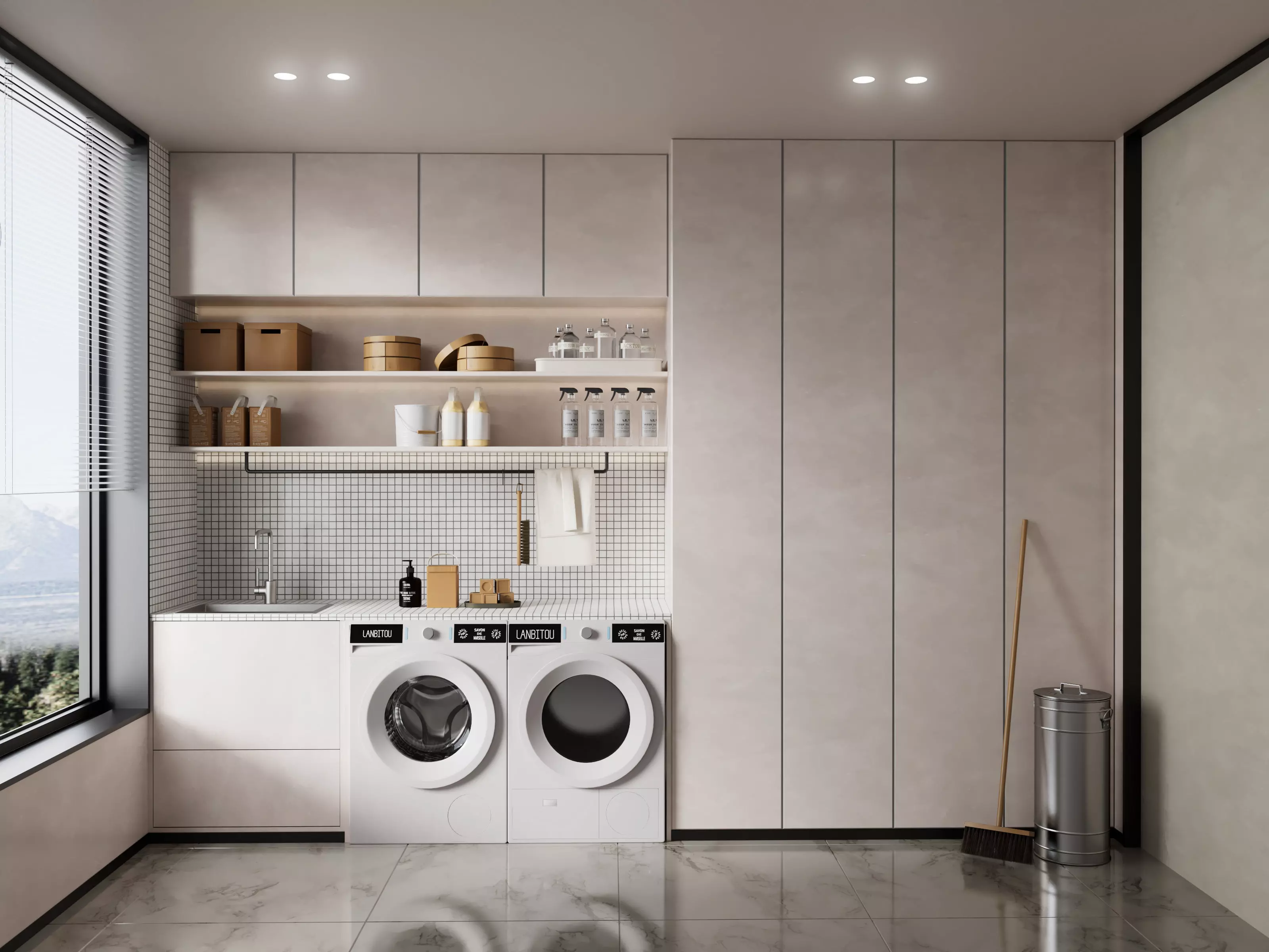 Kitchen Interior Scene 3D model_0