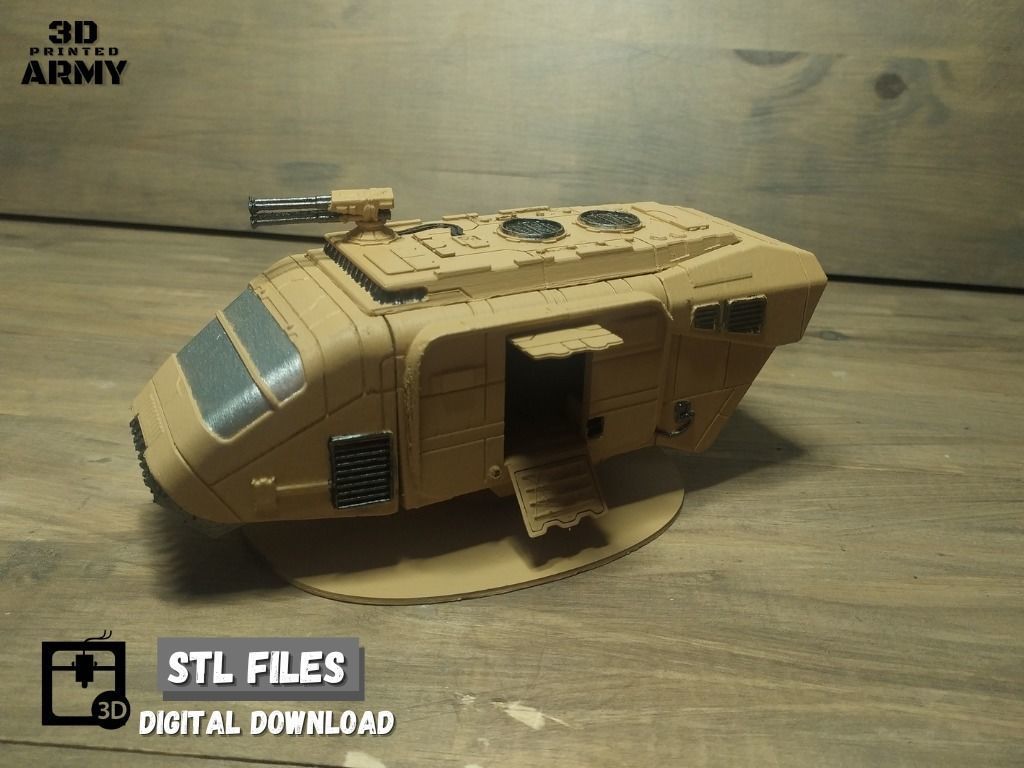 Star Wars A-A5 Speeder truck for SW legion 3D Print STL files  3D print model_15