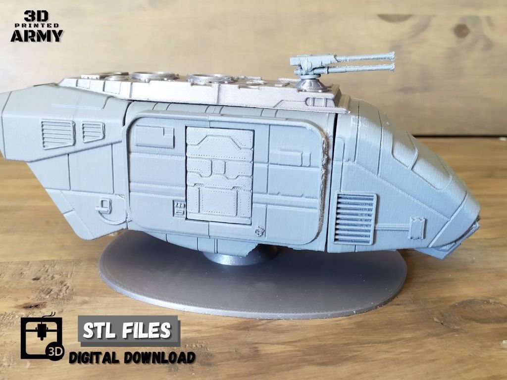Star Wars A-A5 Speeder truck for SW legion 3D Print STL files  3D print model_8