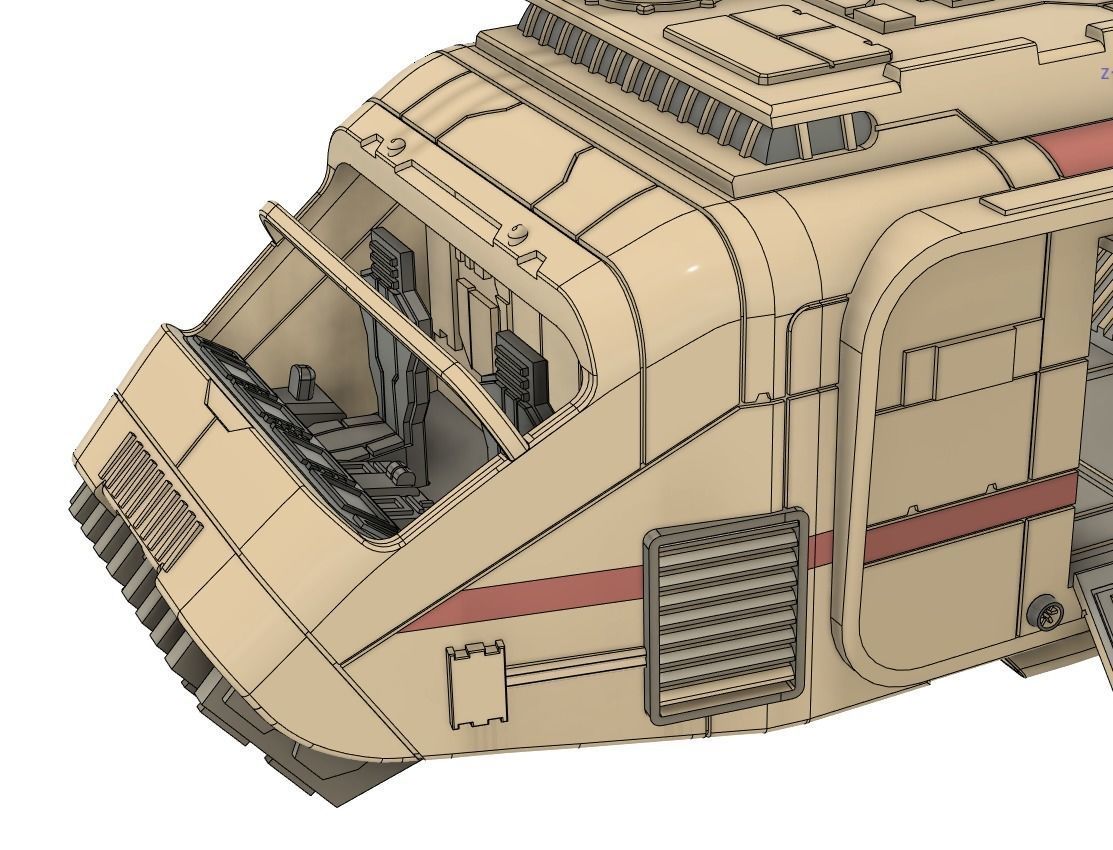 Star Wars A-A5 Speeder truck for SW legion 3D Print STL files  3D print model_18