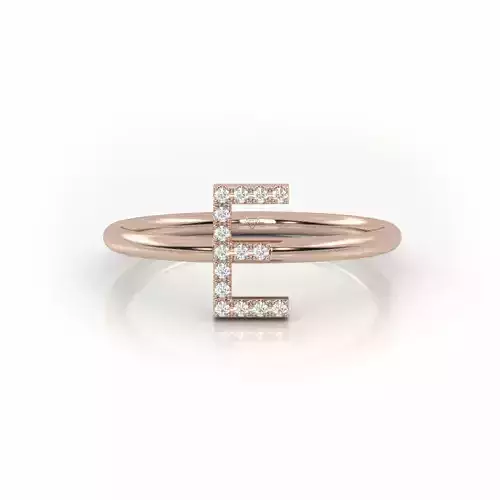 Initial E ring size 54 with professional renderings 3D print model