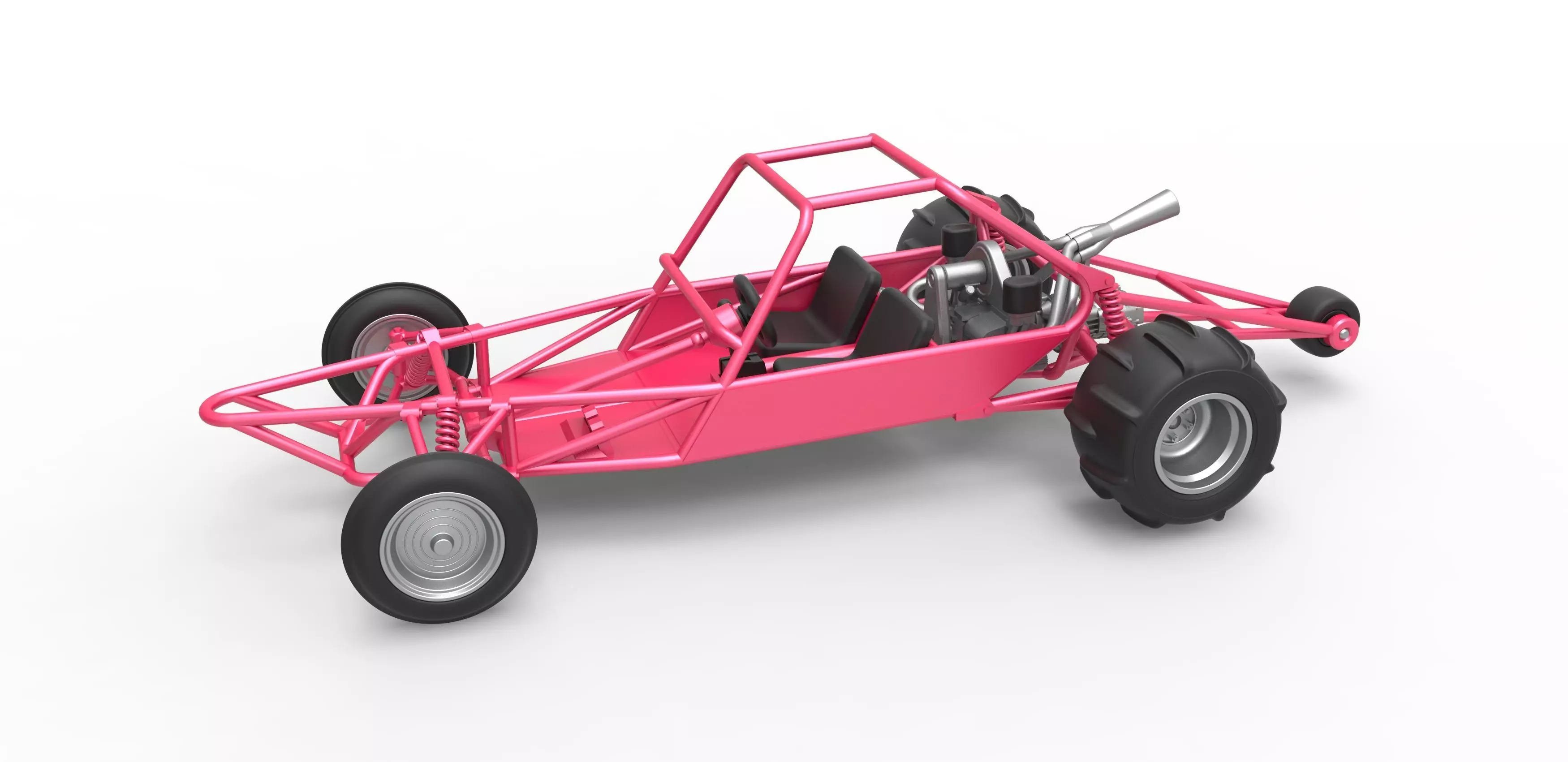 Old school Sand Rail buggy Version 2 Scale 1 to 25 3D print model