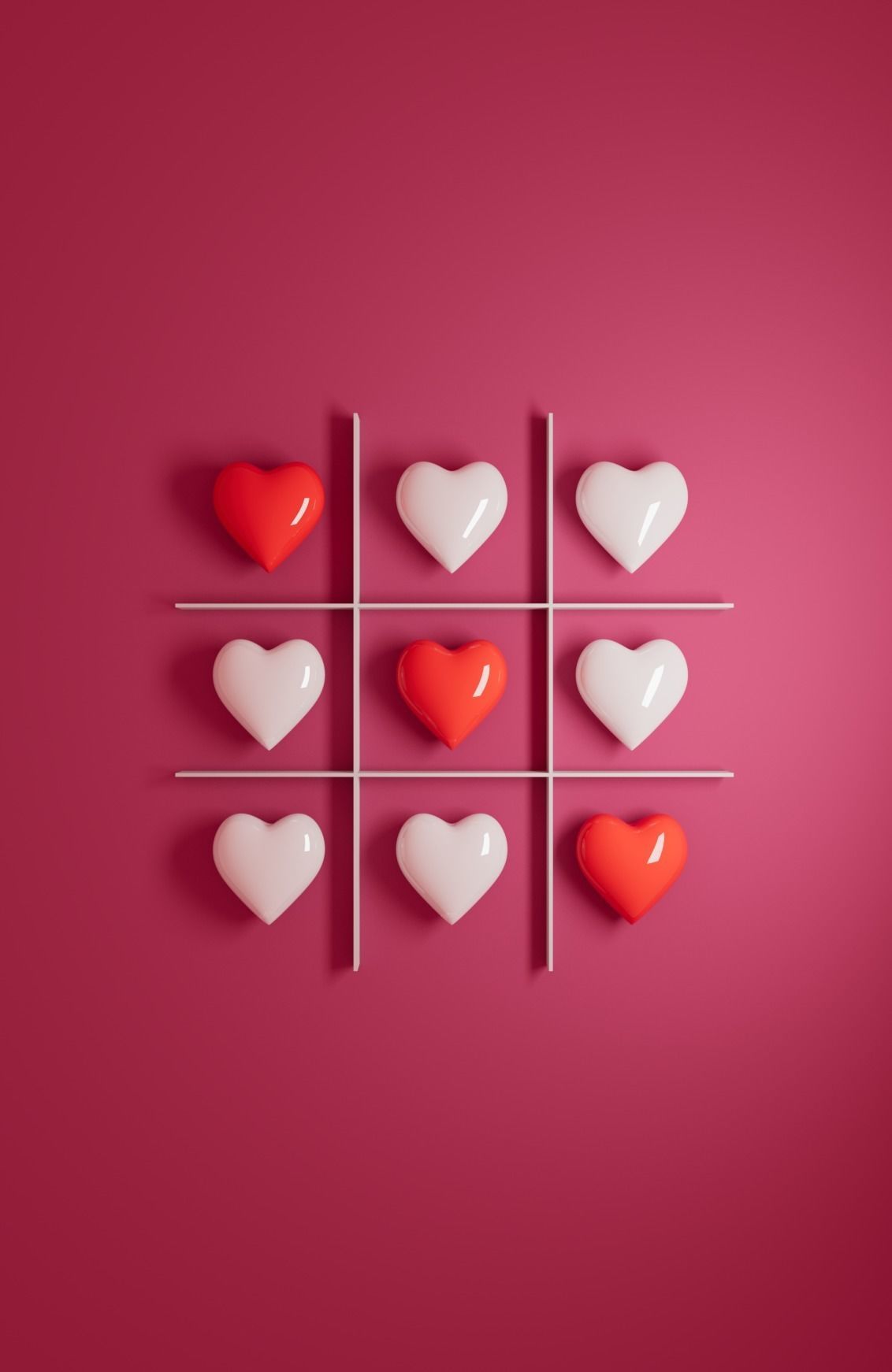 Ajedrez de corazones 3D model_1