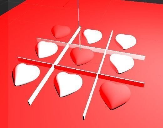 Ajedrez de corazones 3D model_15