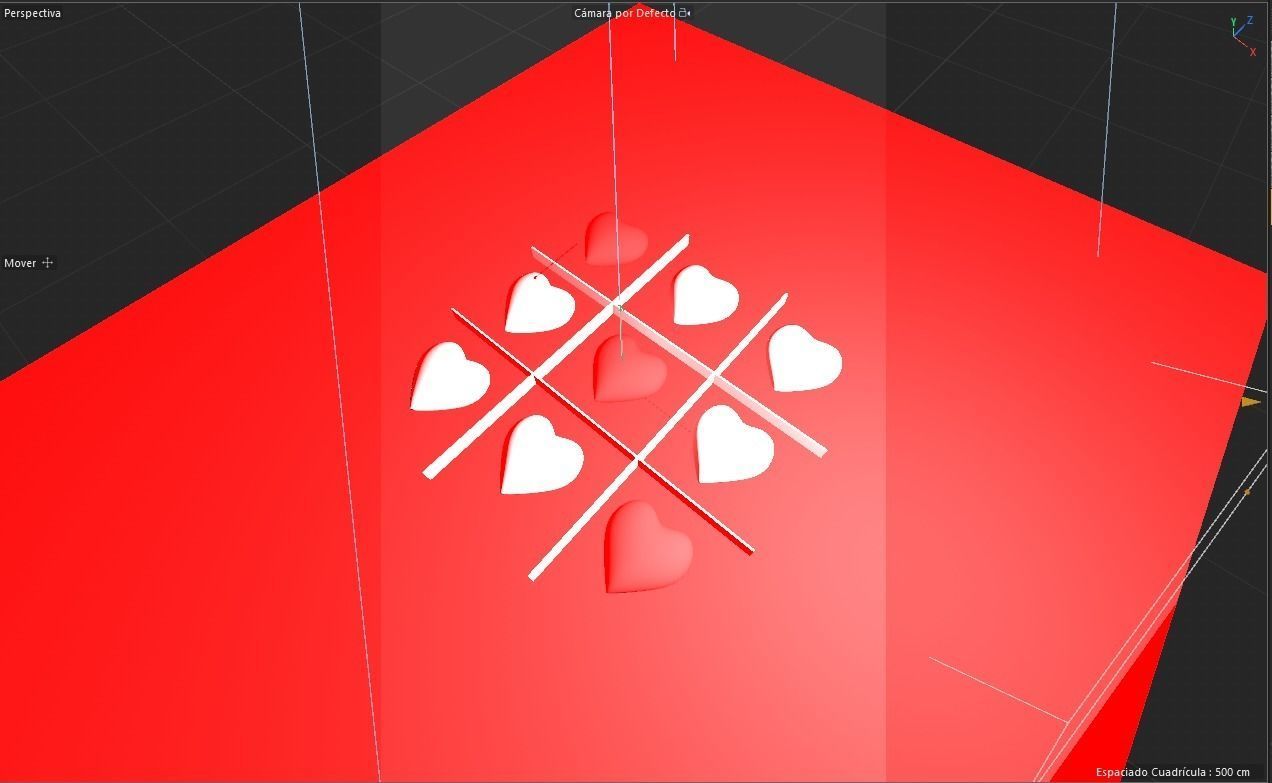 Ajedrez de corazones 3D model_13