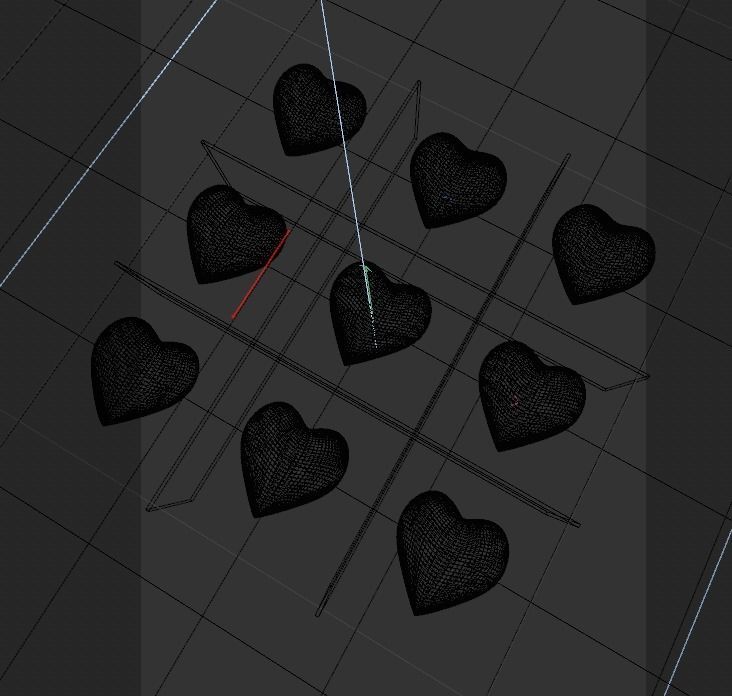 Ajedrez de corazones 3D model_16